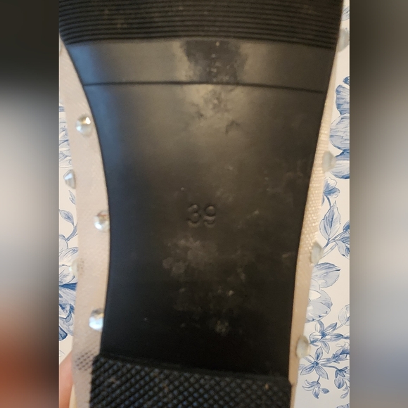 Mesh Crystal Rhinestone Ballet Flats, size 9 - Picture 8 of 8